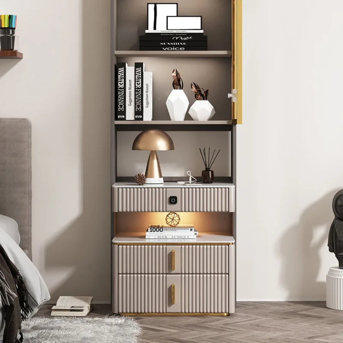 Outdoor Simple Nightstands Lamp Pretty Organizers Minimalist Simple Bedside Table Nordic Multifunctional Nachttisch Furnitures