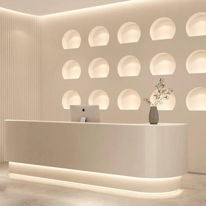 Counter Luxury Reception Desks Podium Modern Computer Closet Reception Desks Futuristic Escritorios De Oficina Bar Furniture
