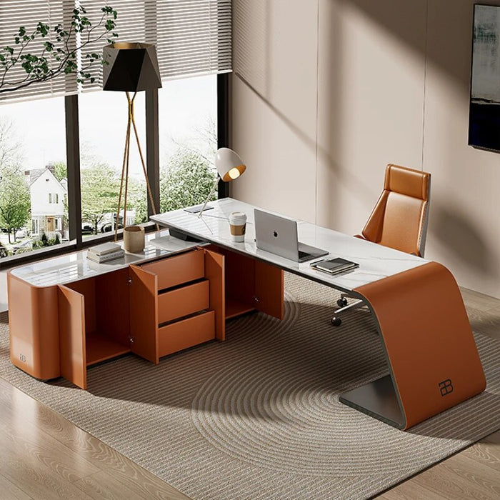 Minimalism Slate Office Desks Simplicity Computer Italian Household Office Desks Luxury Bureau Meuble Working Equipment QF50OD