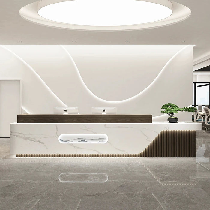 Simple Cashier Counter Desk Modern Luxury Shop Coffee Shop Counters Checkout Light Luxury Mostrador Recepcion Furniture Bar