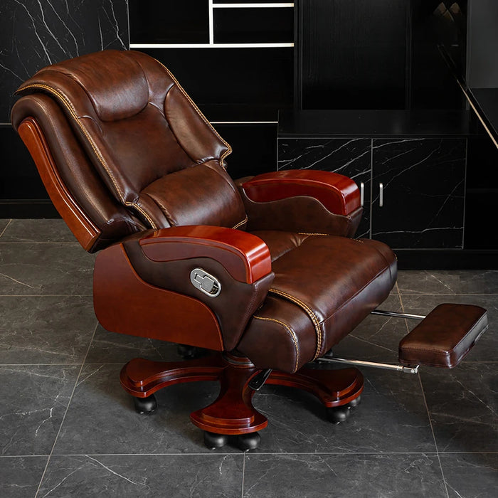 Study Leather Office Chair Living Room Salon Cushion Stools Office Chair Accent Mobile Sillas De Escritorio Luxury Furniture