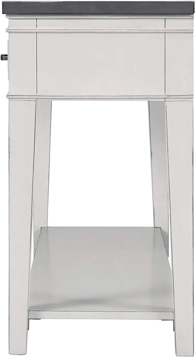 Del Mar Sofa Table, Antique White and Grey Modern Tv Stand  Mueble Salon Tv