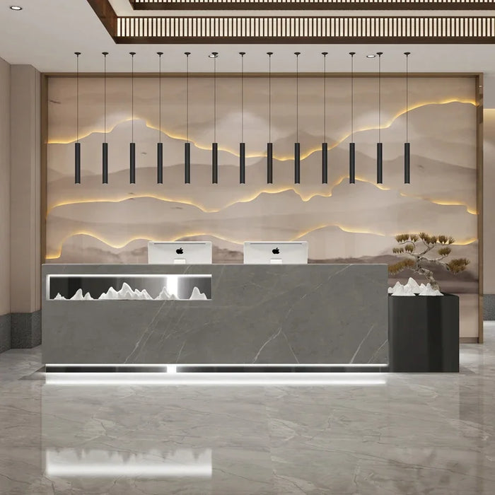 Service Modern Reception Desks Cashier Podium Futuristic Restaurant Reception Desks Standing Escritorio Gamer Salon Furniture