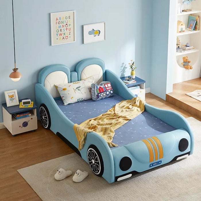 Design House Luxury Children Beds Floor Storage Space Platform Children Beds Car Cama Infantiles Bedroom Furniture YQ50CB