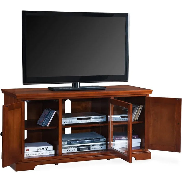 SINCE 1917 Riley Holliday Westwood TV Stand, 50-Inch, Brown Cherry