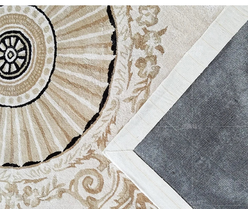 Customize Wool Carpet Luxury Europe Rugs and Carpet for Living Room Handmade Wool Thick Area Rug for Bedroom Study Floor Mat