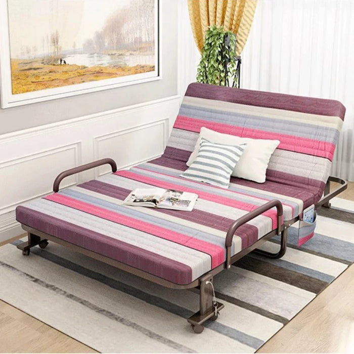 Single Folding Patio Beds Multifunctional Adjustable Spa Metal Beds Space Saving Cheap Cama Dobravel Portatil Home Furnitures