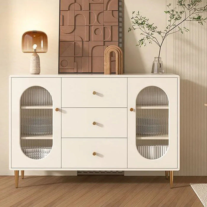 Shelves Wood Sideboard White Storage Accent Drawers Dining Dish Corner Console Sideboard Apartment Mobile Cucina Furniture HDH
