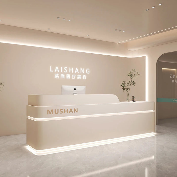 Counter Reception Desk Beauty Salon Lectern Store Check Out Luxury Advisory Register Reception Desk Shop Recepcja Bar Furniture