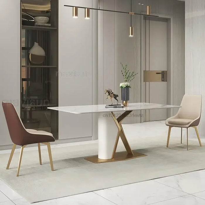 Creative Design Dining Coffee 4 Chairs Table Luxury Household Balcony Minimalist Kitchen Table De Cuisine French Furniture