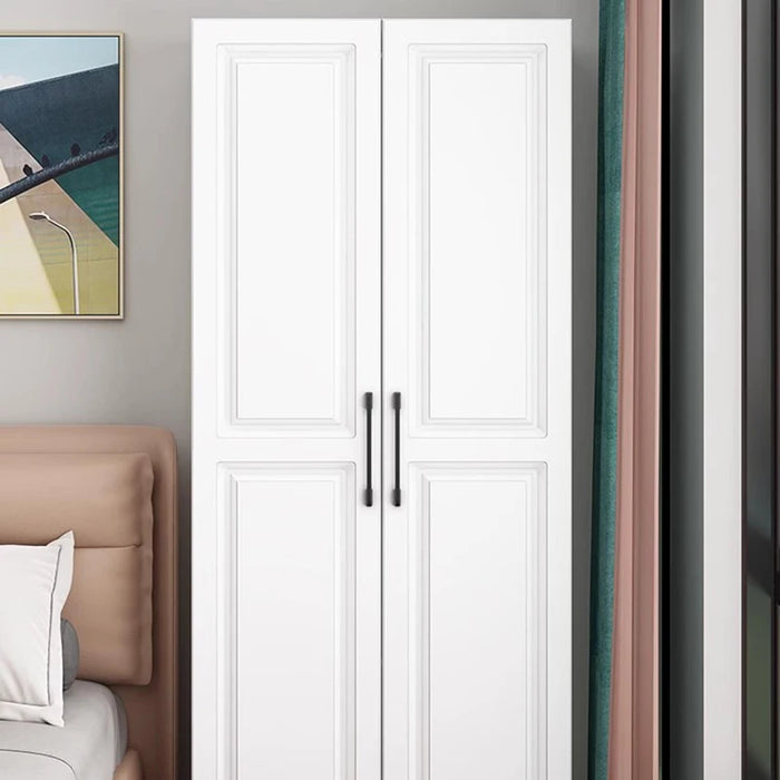 Simple Wooden Wardrobes Apartment Organizer Bedroom Free Shipping Clothes Cabinets White Modern Armario De Ropa Home Furniture