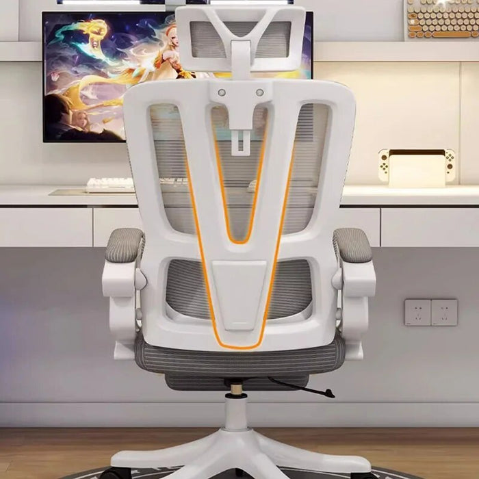 Study Office Chair Salon Stools Acrylic Desk Mesh White Gaming Chair Swivel Luxury Sillas De Escritorio Theater Furniture