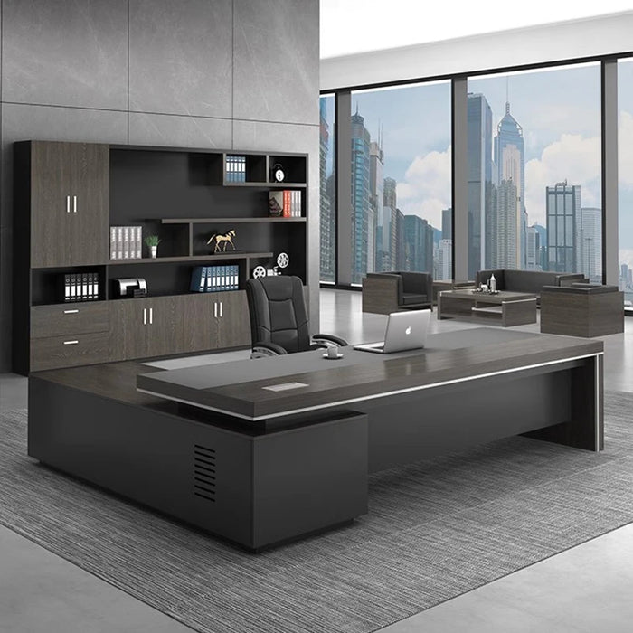 Boss Office Desk And Chair Combination Simple And Modern CEO Desk Manager Business Furniture Supervisor Desk Light Luxury