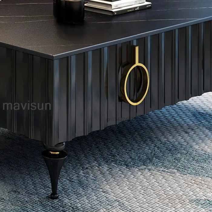 Italian High-End Light Luxury Floor Cabinet Modern Minimalist Home Living Room Furniture Large Villa New Rock Board Tv Stands