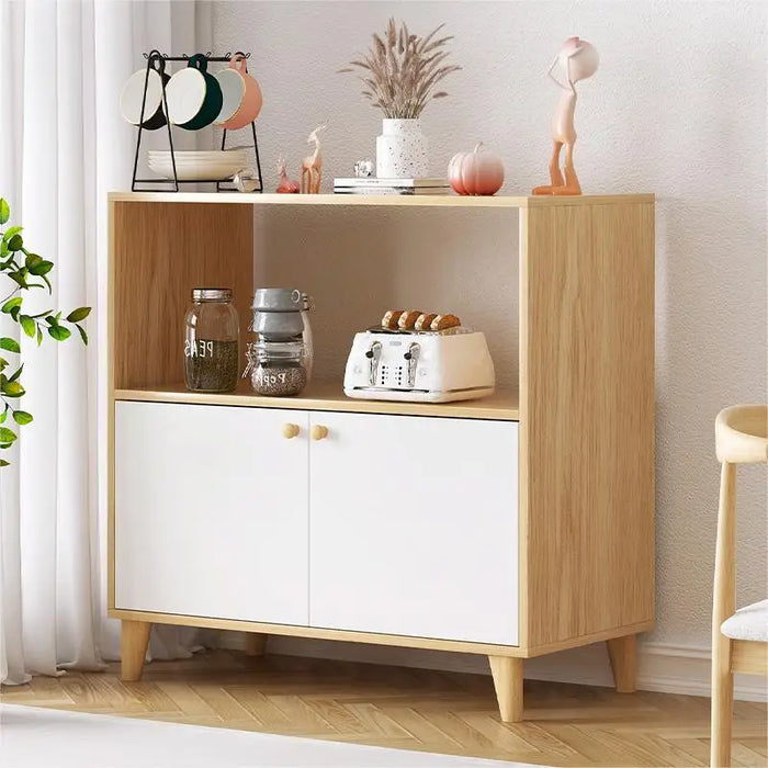 Shelf Nordic Kitchen Cabinet Showcase Side Modern Drawers Sideboard Multifunctional Wooden Organizer Credenza Kitchen Furniture