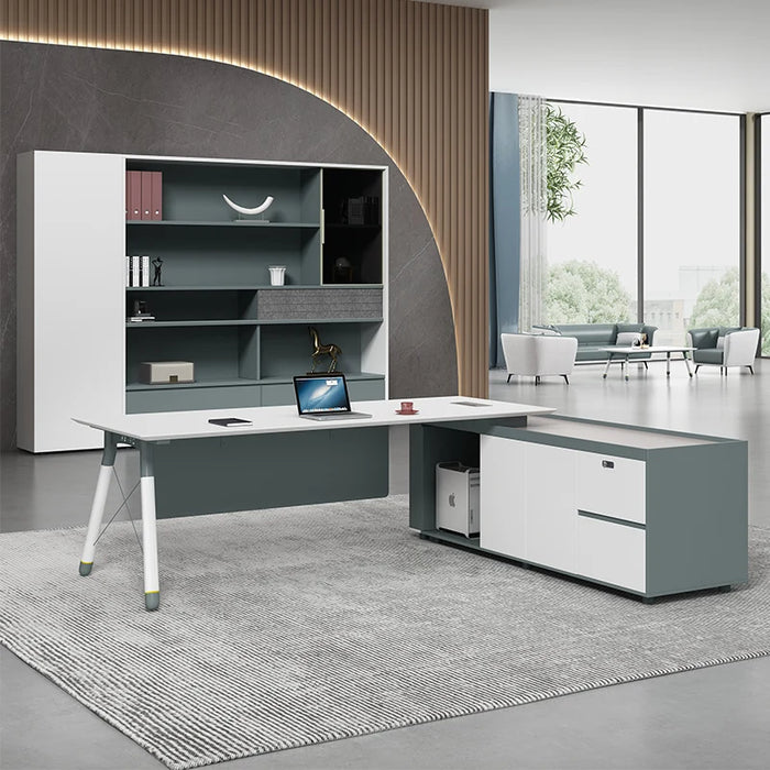 Meeting Wall Office Desks Boss Storage Workstation Computer Desks Table Ergonomic Escritorio Esquinero Office Furniture WJ25XP