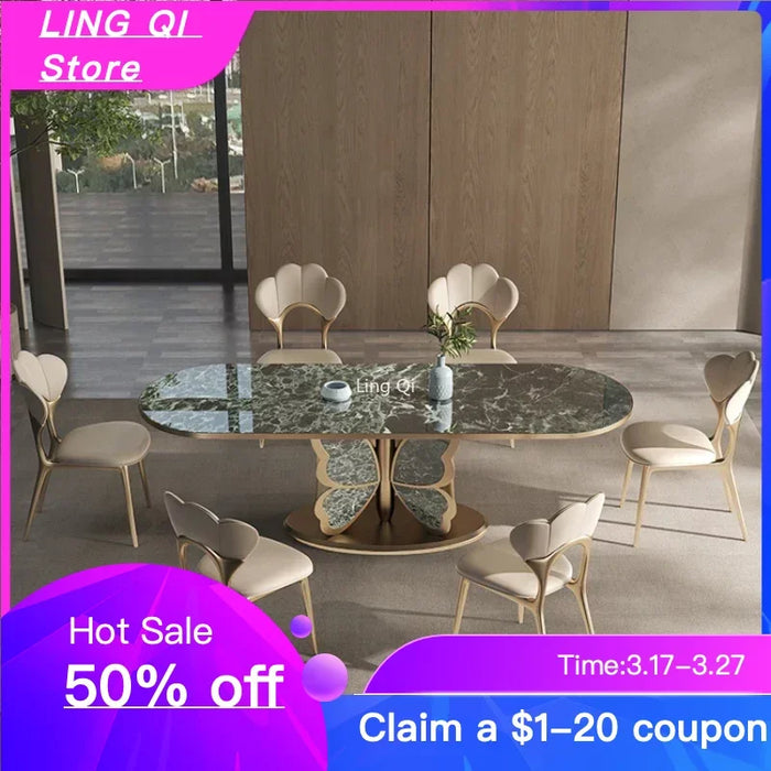 Italian Mobile Dining Table Free Shipping Waterproof Wood Lobby Entryway Dining Table Center Luxury Mesas De Jantar Furniture