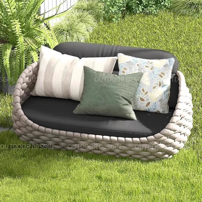 Outdoor Sofa Garden Combination Villa Balcony Garden Coffee Table Terrace Rattan Sun Room Rattan Woven Custom Furniture WKGF