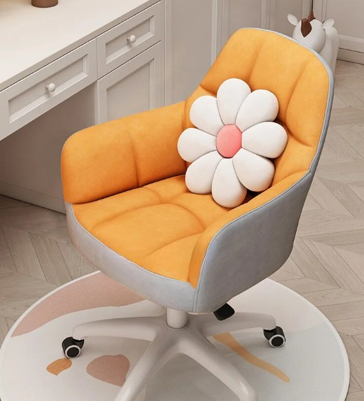 Swivel Pink Make Up Computer Chair Wheels Desk Chair Individual Armchair Student Dormitory Silla Gamer Apartment Furniture