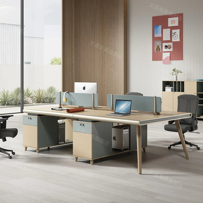 Clerk Simplicity Office Desks Combination Modern Luxury Drawers Office Desks Single Write Escritorio Ordenador Furniture QF50OD