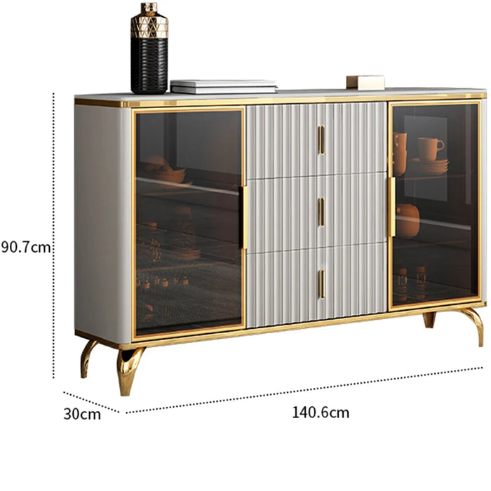 Shelf Narrow Sideboards Display Modern Laden Modular Luxury Accent Sideboards Corner Vetrina Cucina Farmhouse Furniture HDH
