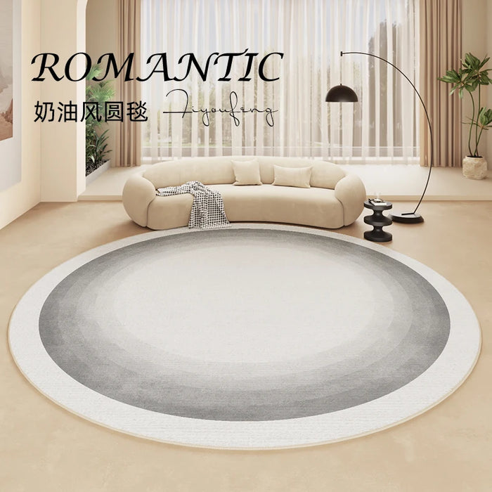 Cream Style Carpets for Living Room Light Luxury Bedroom Decor Plush Carpet Fluffy Soft Bedside Rug Home Thicken Round Floor Mat