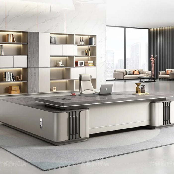 Corner Organizer Office Desk Computer Study Luxury Conference Reception Desk Executive Modern Mesa Escritorio Desk Furniture