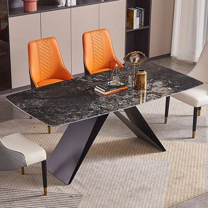 Italian Style Dining Table Light Luxury Bright Mobile Board Modern Household Small Kitchen Muebles Dining Room Table FY50YH
