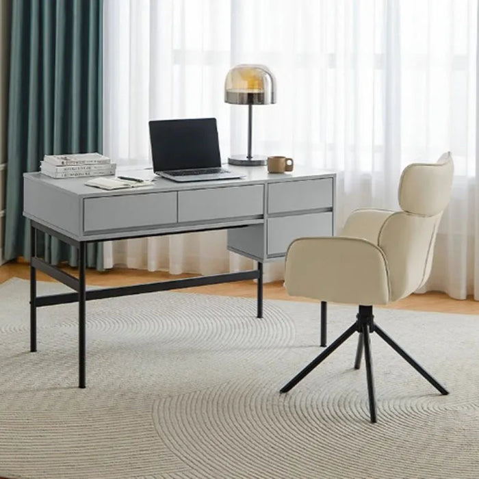 Shelf Luxury Office Desk European Setup Floor Metal Legs Bedroom Computer Desks Study Writing Escritorios De Ordenador Furniture