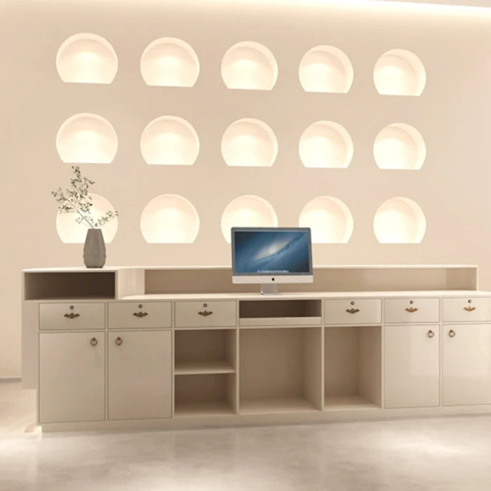Counter Luxury Reception Desks Podium Modern Computer Closet Reception Desks Futuristic Escritorios De Oficina Bar Furniture