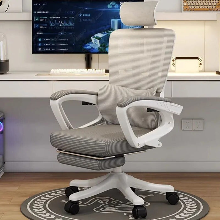 Study Office Chair Salon Stools Acrylic Desk Mesh White Gaming Chair Swivel Luxury Sillas De Escritorio Theater Furniture