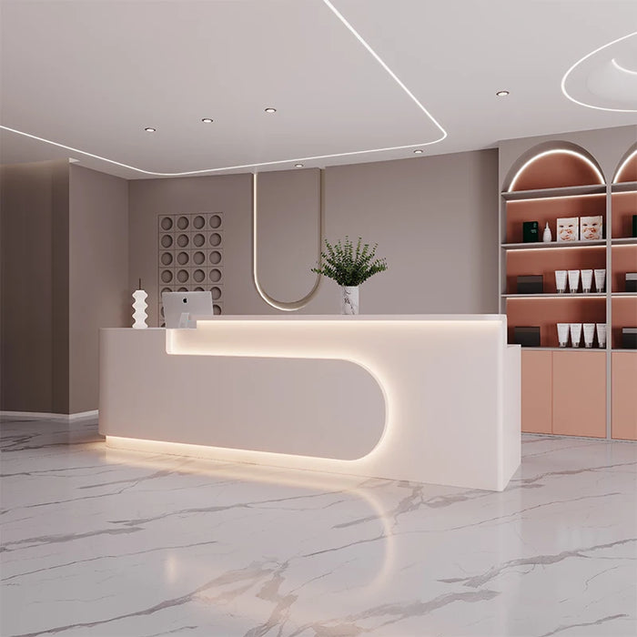 Counter Service Reception Desks Podium Cashier Closet Shop Church Reception Desks European Empfangstheke Modern Furniture