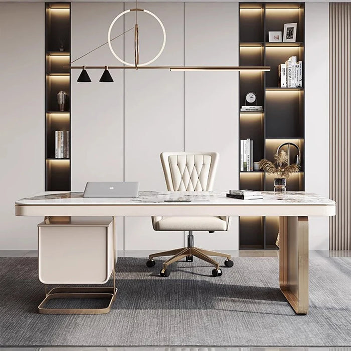 Corner Standing Desk Reception Writing Meeting Executive Office Desk Drawers Storage Escrivaninha Para Quarto Office Furniture