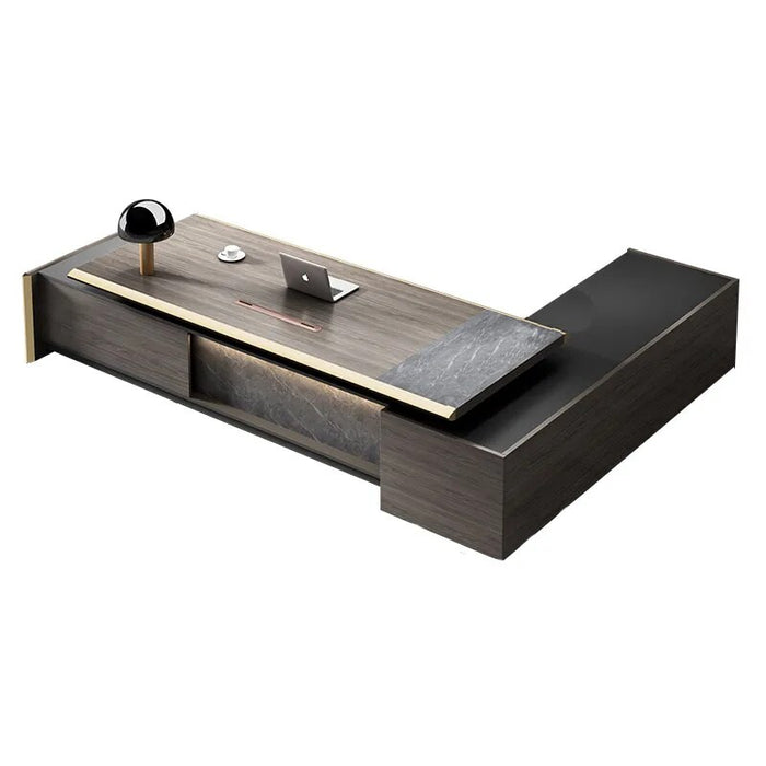Standing Writing Office Desk Desktop Secretary European Reception Computer Desk Storage L Shaped Escritorio Modern Furniture
