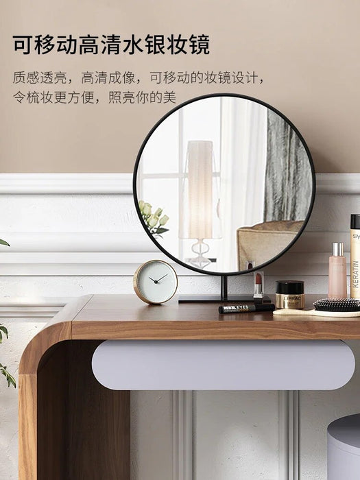 Italian Minimalist Dressing Table Nordic Storage Cabinet Integrated Makeup Table Bedroom Storage Simple Modern Iron Dresser