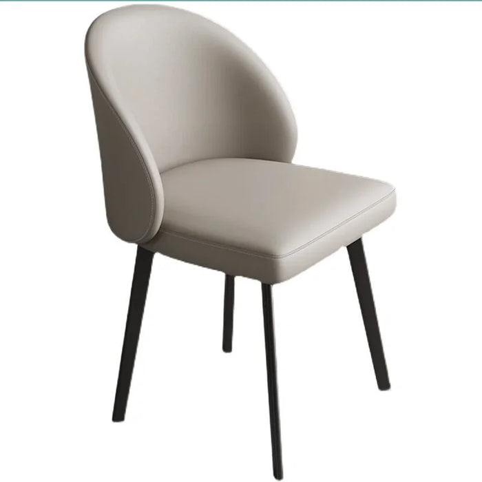 Italian Leather Chairs Kitchen Dining Room Backrest Design Chairs Minimalist Ergonomic Cadeiras De Jantar Dining Table Furniture