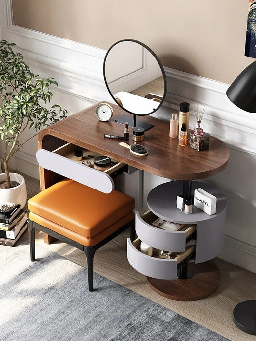 Italian Minimalist Dressing Table Nordic Storage Cabinet Integrated Makeup Table Bedroom Storage Simple Modern Iron Dresser