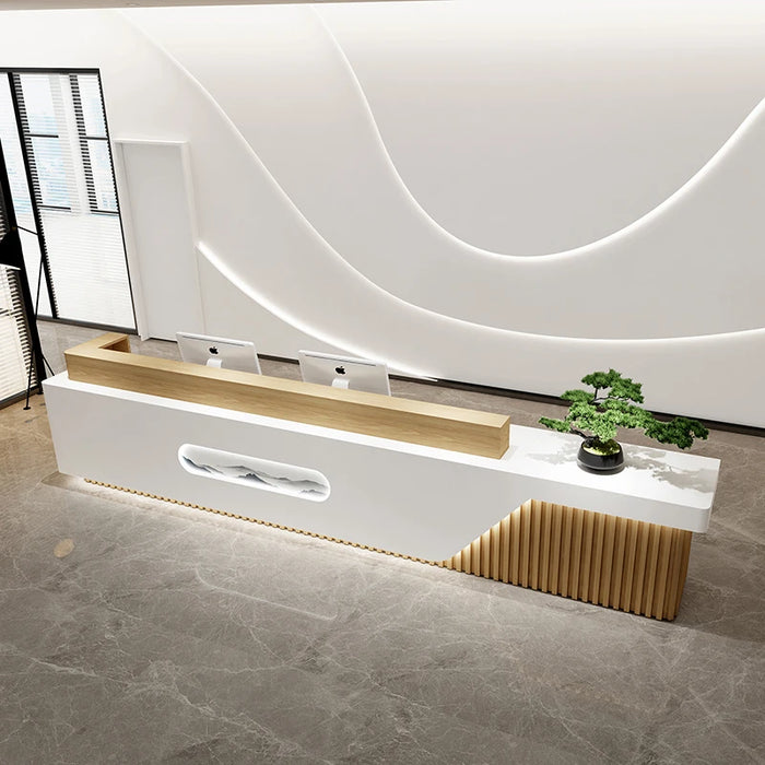 Simple Cashier Counter Desk Modern Luxury Shop Coffee Shop Counters Checkout Light Luxury Mostrador Recepcion Furniture Bar