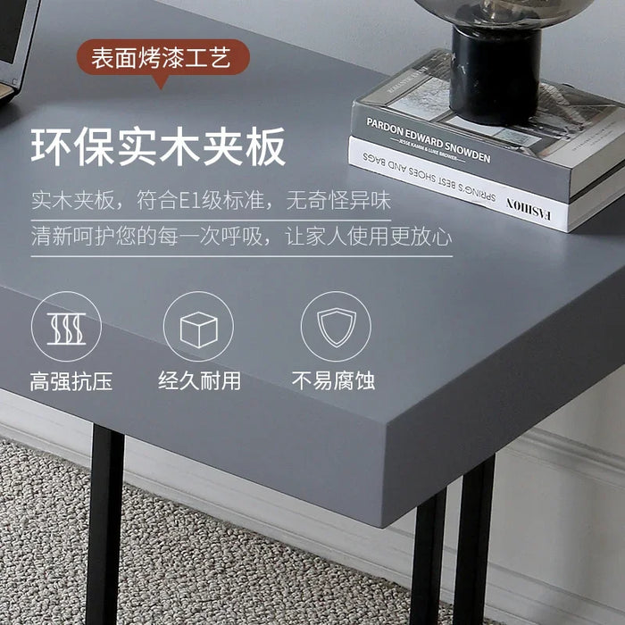 Italian light luxury minimalist office desk household writing desk designer computer desk simple modern study writing