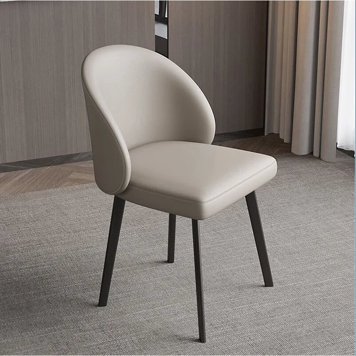 Italian Leather Chairs Kitchen Dining Room Backrest Design Chairs Minimalist Ergonomic Cadeiras De Jantar Dining Table Furniture
