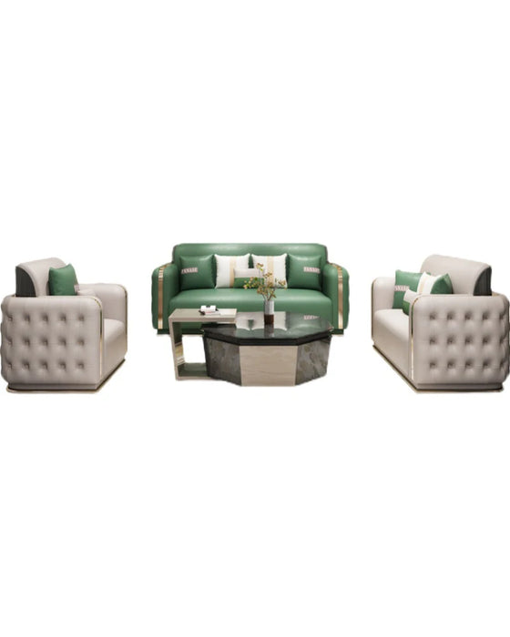 Single person 2 seats Three people Four people tea table Corner table TV cabinet Italian luxury leather sofa villa large family