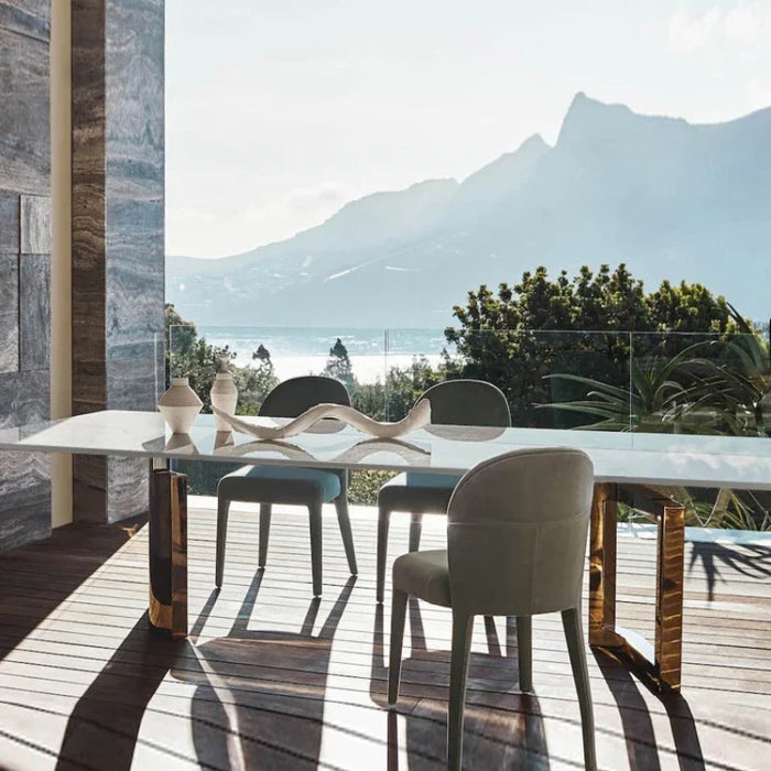 Design Hotel Dining Tables Outdoor Luxury Nordic Kitchen Dining Tables Modern Conference Tavolo Pranzo Home Furniture YN50DT2