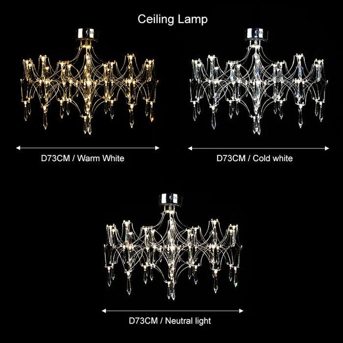 Crystal Chandelier Modern Pendant Light For Living Dining Room Bedroom Hanging Lamps For Ceiling Home Decor Lighting Chandelier
