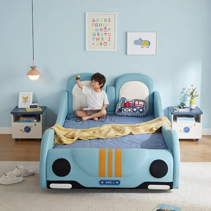 Design House Luxury Children Beds Floor Storage Space Platform Children Beds Car Cama Infantiles Bedroom Furniture YQ50CB