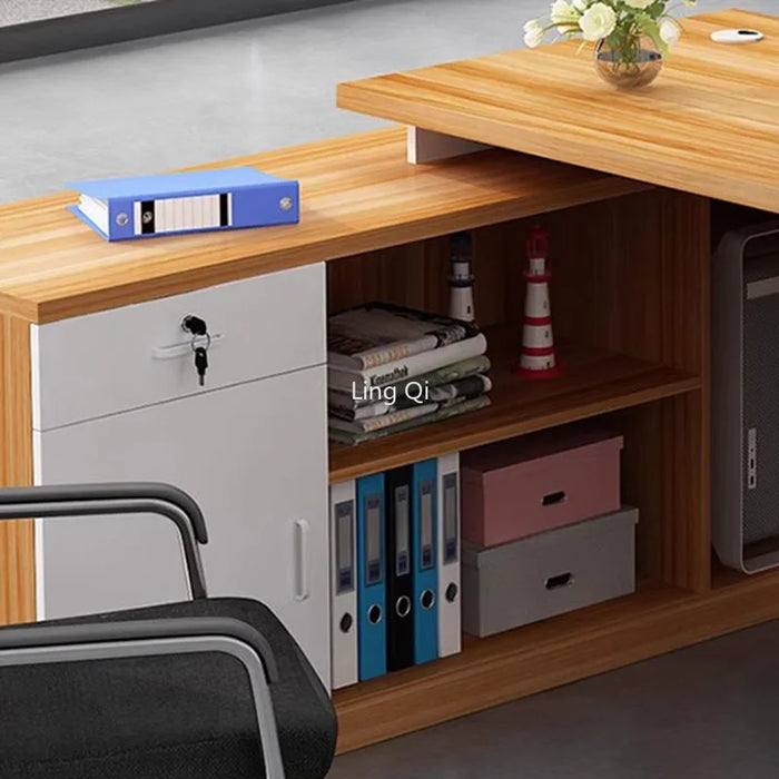 Home Executive Office Desk Black Storage Free Shipping Organizer Computer Desks Unique Reading Mesa Escritorio Home Furniture