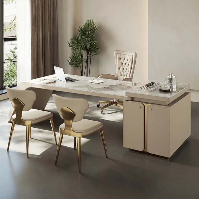 Study Table Standing Desk Gaming Organizer Drawers Writing Desk White Executive Escritorios De Oficina Home Office Accessories