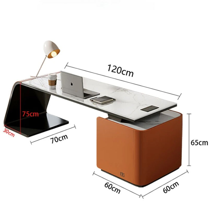Minimalism Slate Office Desks Simplicity Computer Italian Household Office Desks Luxury Bureau Meuble Working Equipment QF50OD