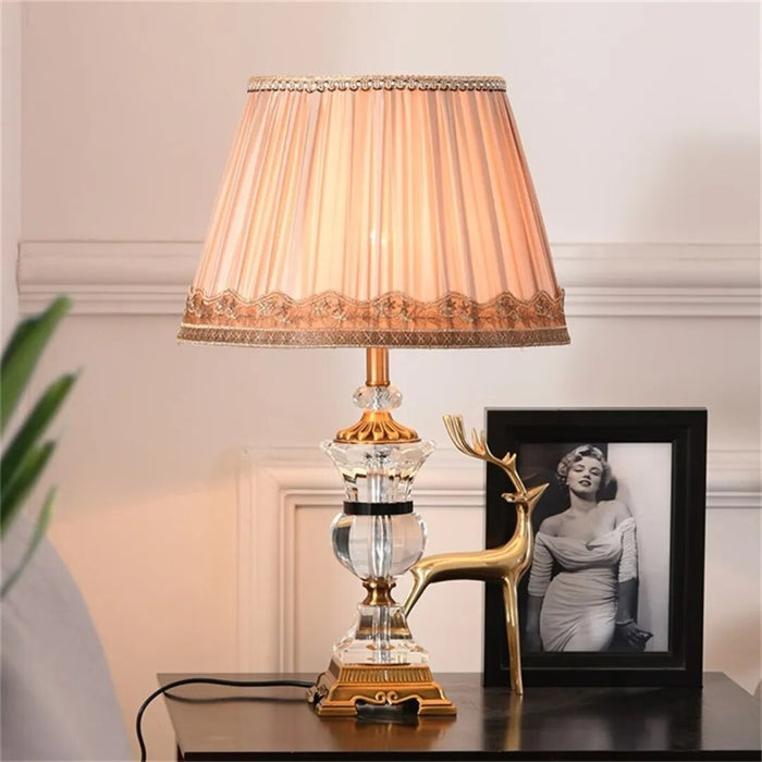 Crystal Table Lamp Led Light Luxury Creative Modern Design Desk Lights Decoration Home Living Room Office Indoor Bedside Lamp