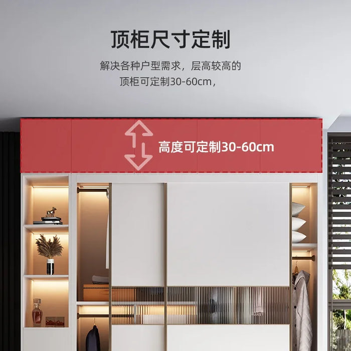 Simple Balcony Wardrobe Entry Wooden Filing Divider Simple Wardrobe Stores Scarf Clothes Aesthetic Guarda Roupa Hotel Furniture