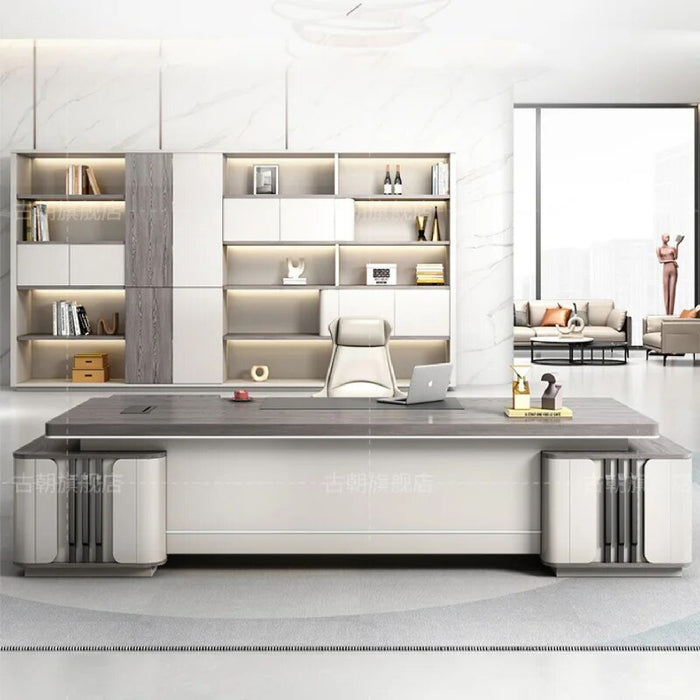 Corner Organizer Office Desk Computer Study Luxury Conference Reception Desk Executive Modern Mesa Escritorio Desk Furniture